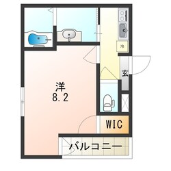 大物駅 徒歩3分 1階の物件間取画像